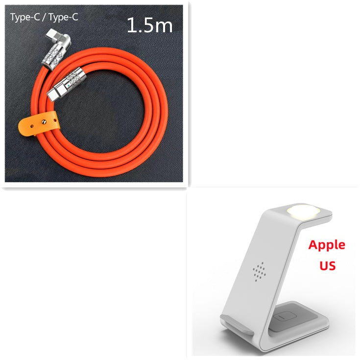 3-in-1 Wireless Charging Station - Phone, Watch & Earbuds Simultaneously