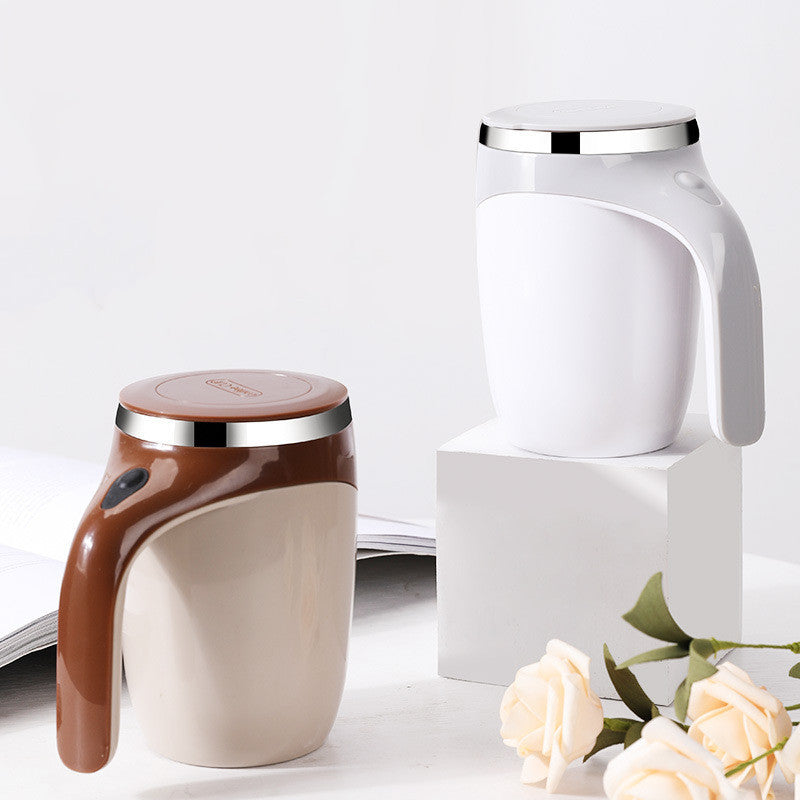 Magnetized Stirring Mug - Food-Grade Steel with Auto-Mix Convenience