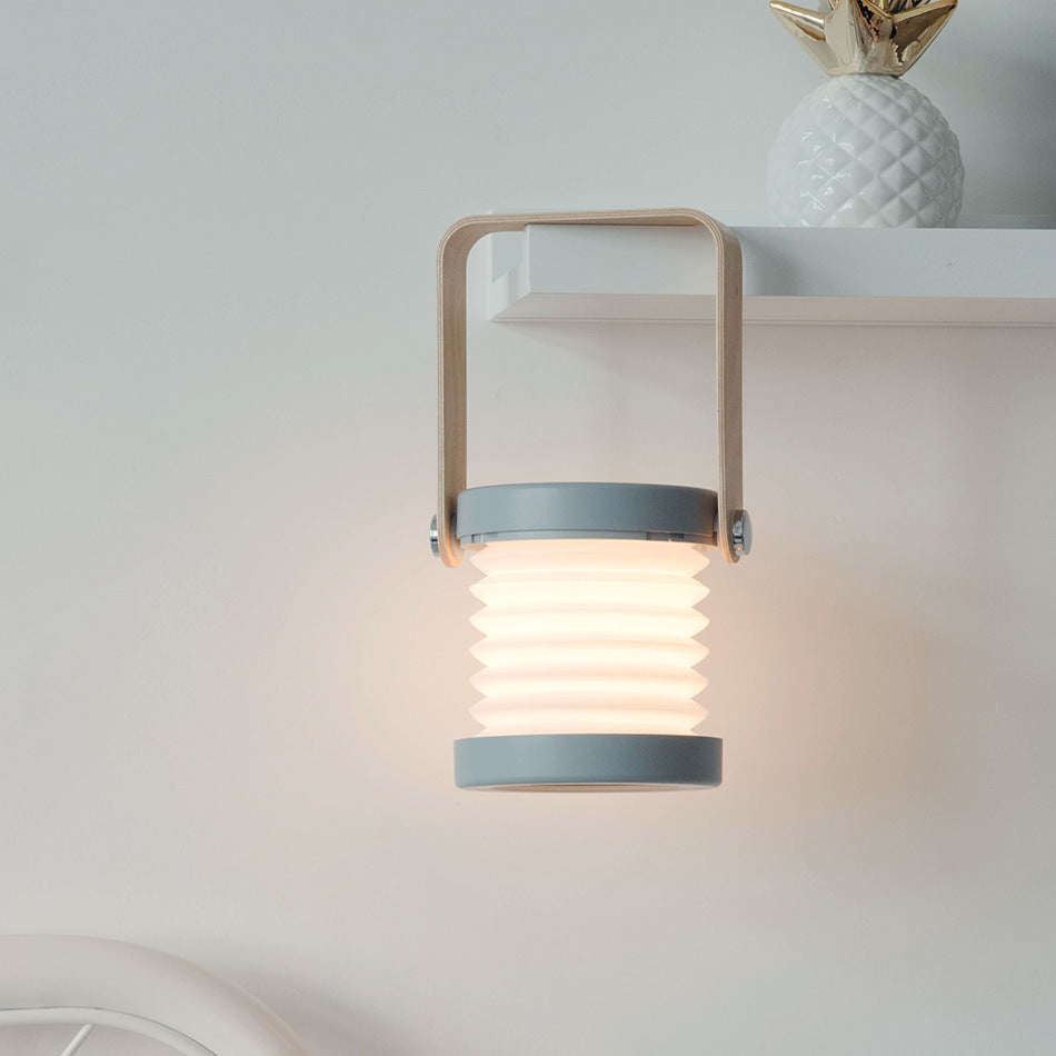 Rechargeable Touch Night Light - Premium Wood Design with Dual Lighting Modes