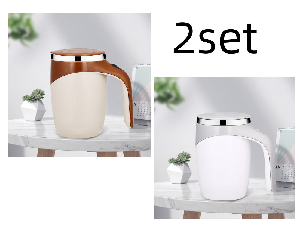 Magnetized Stirring Mug - Food-Grade Steel with Auto-Mix Convenience