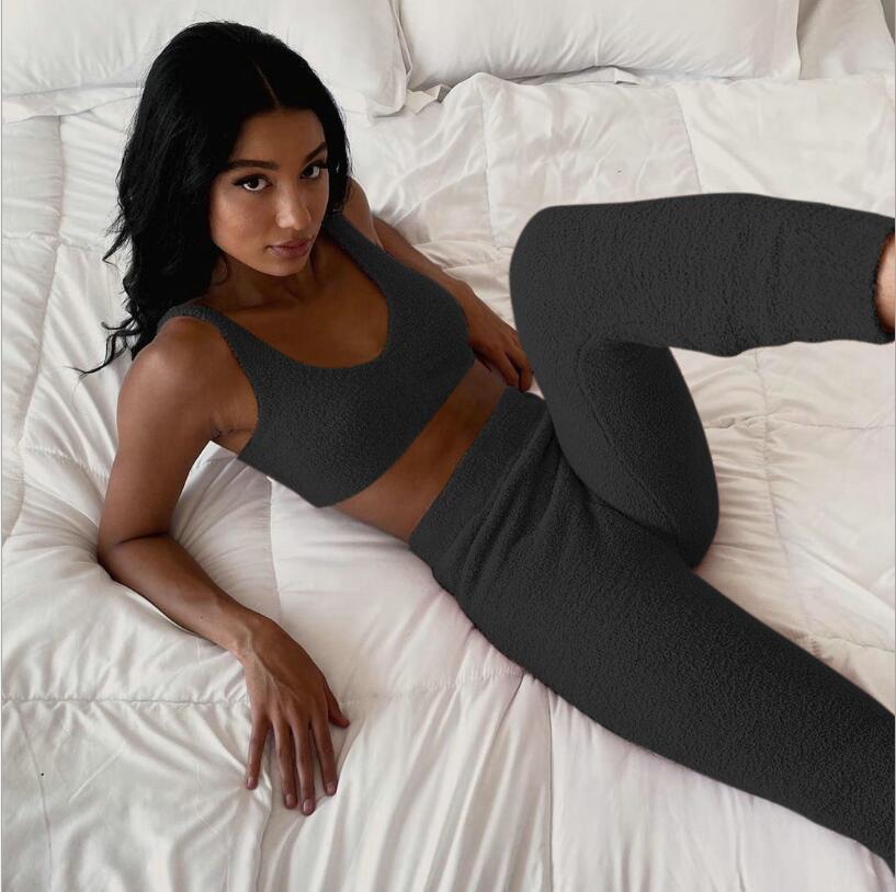 Velvet Loungewear Set - Stylish Two-Piece with Soft Comfort Design