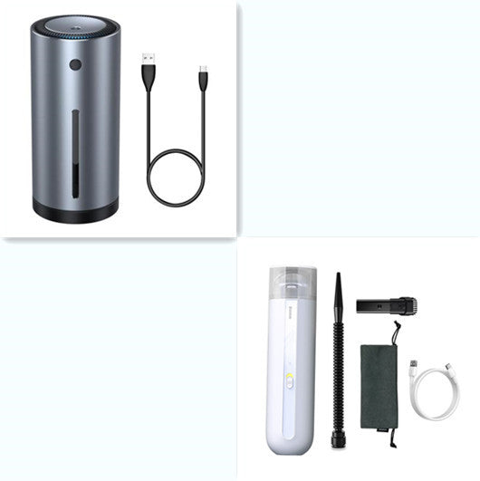 2-in-1 Wireless Car Vacuum – Suction, Blow & Washable HEPA Filter