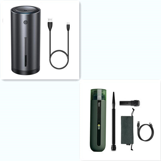 2-in-1 Wireless Car Vacuum – Suction, Blow & Washable HEPA Filter