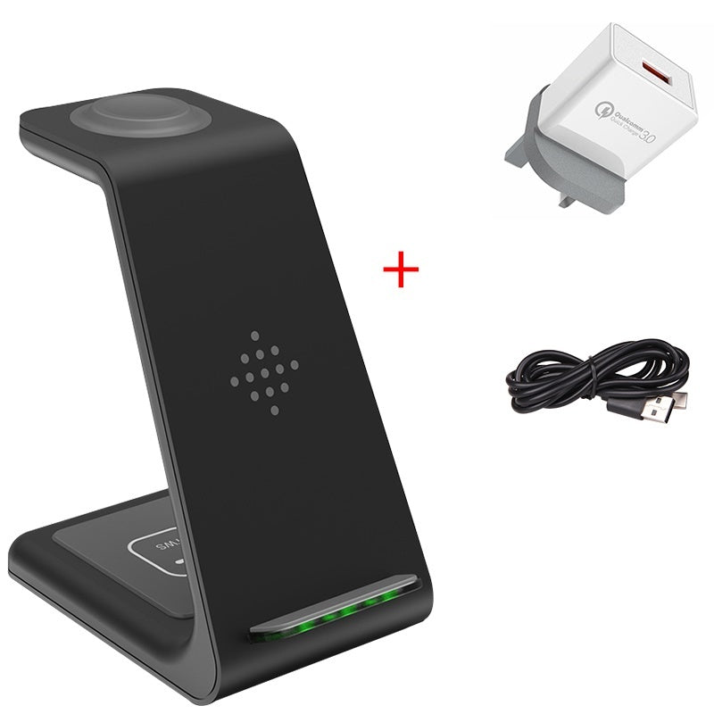 3-in-1 Wireless Charging Station - Phone, Watch & Earbuds Simultaneously