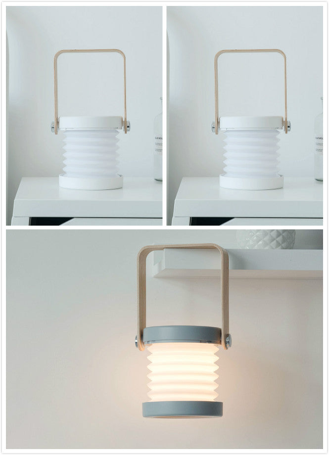 Rechargeable Touch Night Light - Premium Wood Design with Dual Lighting Modes