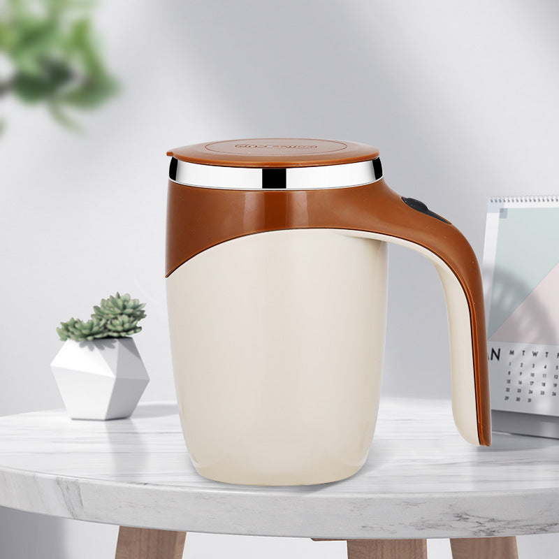 Magnetized Stirring Mug - Food-Grade Steel with Auto-Mix Convenience