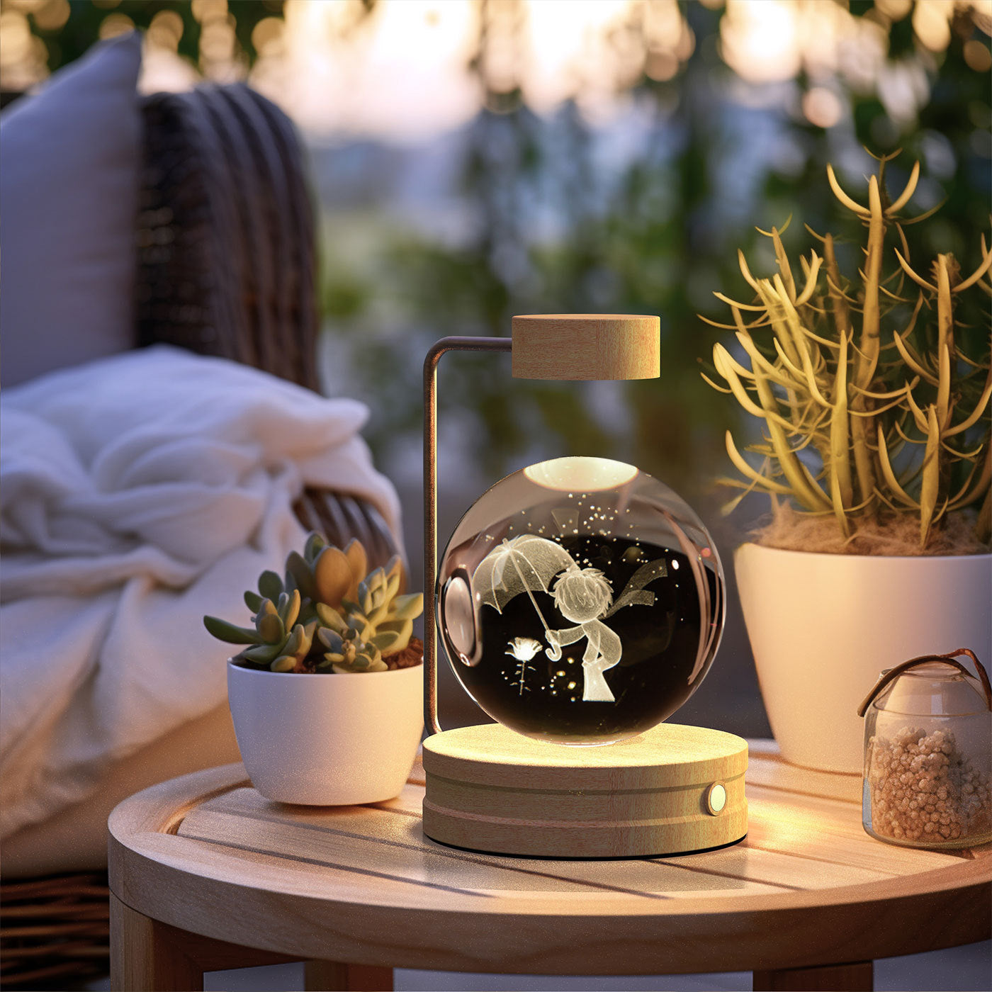3D Crystal Table Light - Perfect Gift with Dimensional Pattern Technology