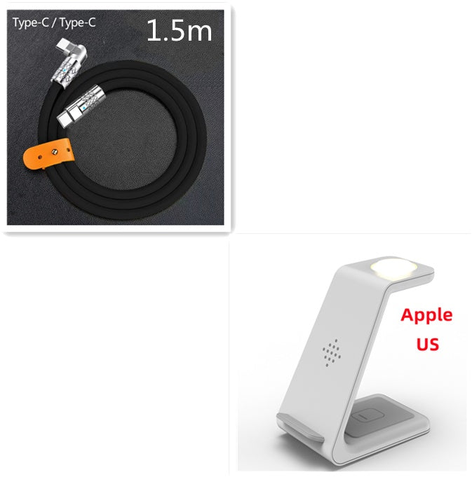 3-in-1 Wireless Charging Station - Phone, Watch & Earbuds Simultaneously