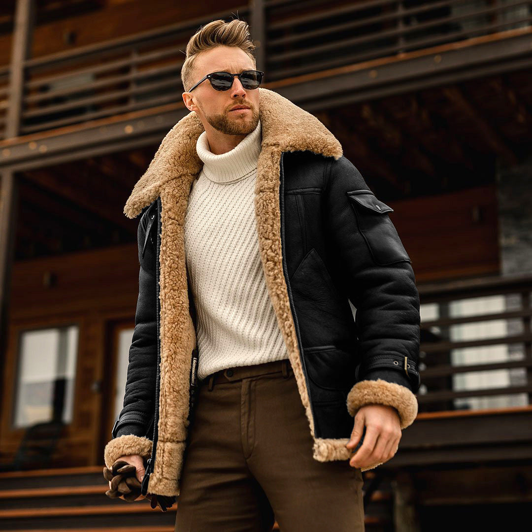 Multi-Pocket Winter Coat - No-Iron Convenience Meets Seasonal Style