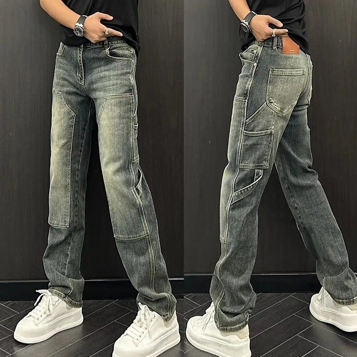 Premium Cotton Jeans - Stone-Washed Perfection for Everyday Wear