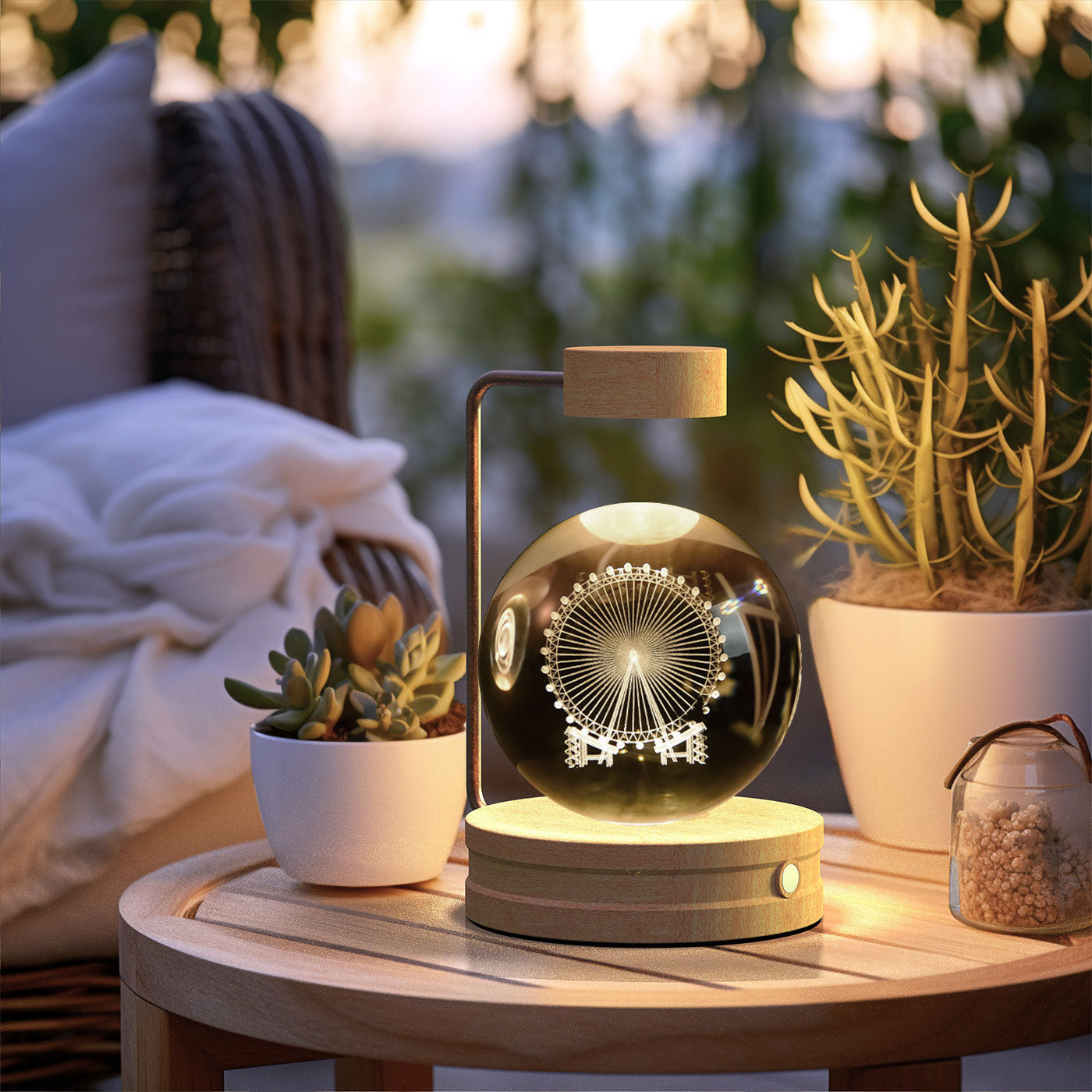 3D Crystal Table Light - Perfect Gift with Dimensional Pattern Technology
