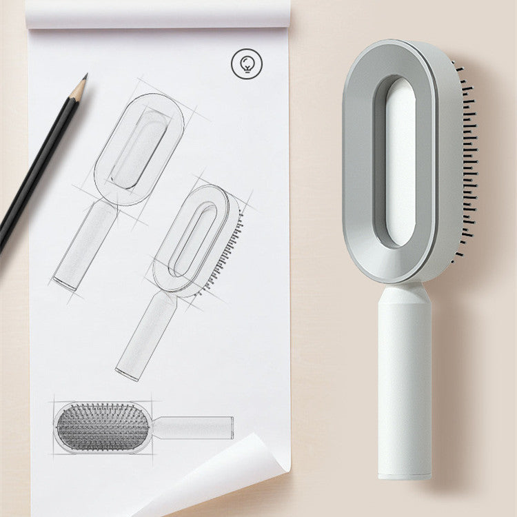 Scalp Massage Hair Brush - Gentle Detangling for All Hair Types & Extensions