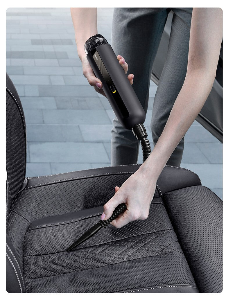 2-in-1 Wireless Car Vacuum – Suction, Blow & Washable HEPA Filter