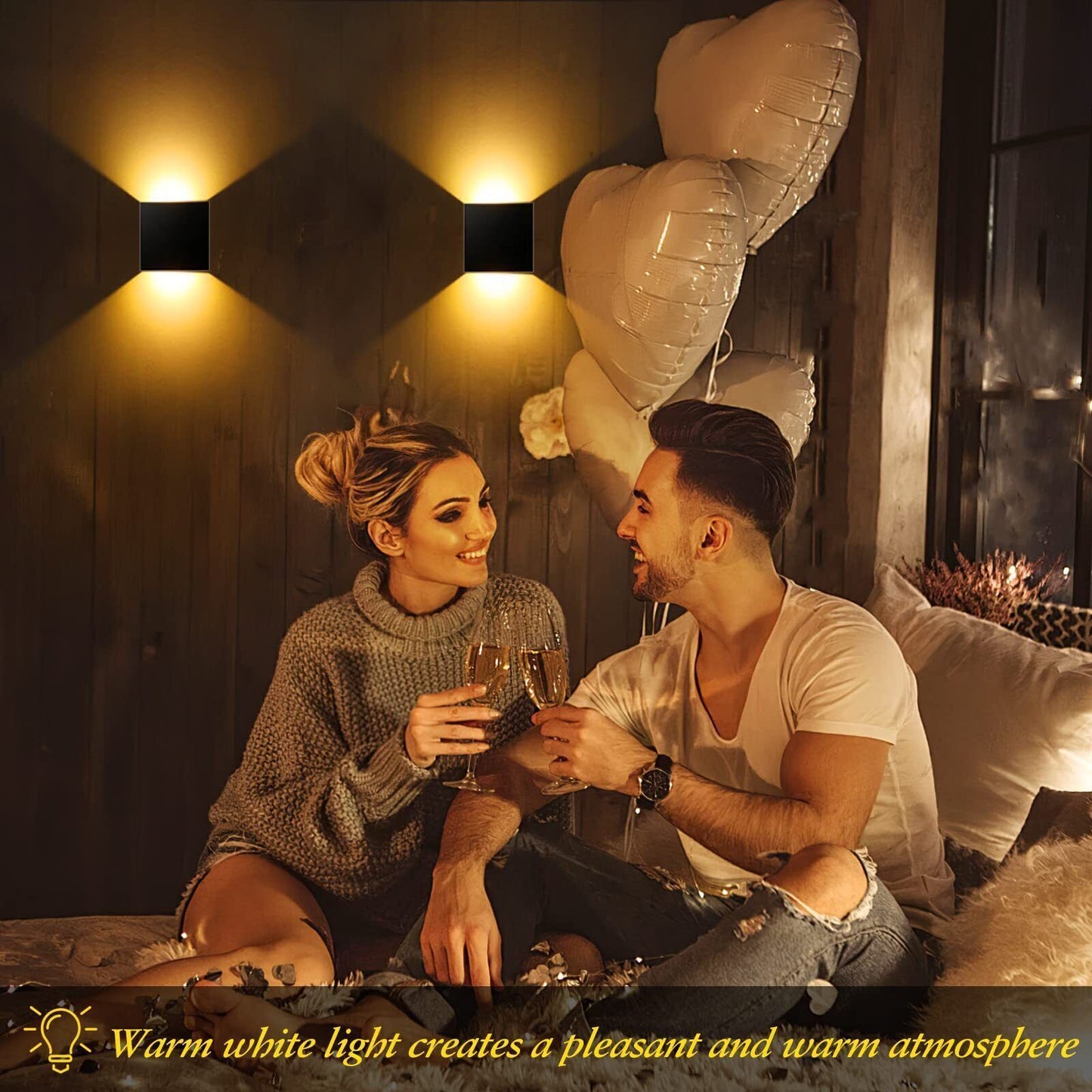 COB LED Wall Light – 100,000 Hour Lifespan with Aluminum Body