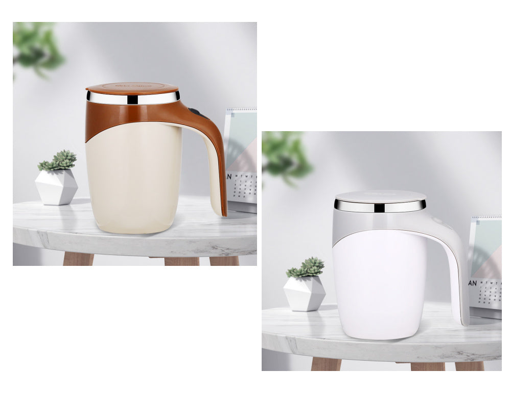 Magnetized Stirring Mug - Food-Grade Steel with Auto-Mix Convenience