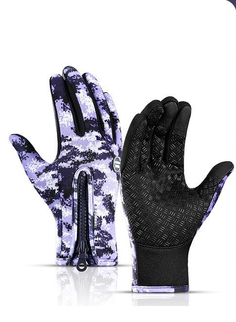 Polar Fleece Riding Gloves - Warm, Comfortable Grip for All Conditions