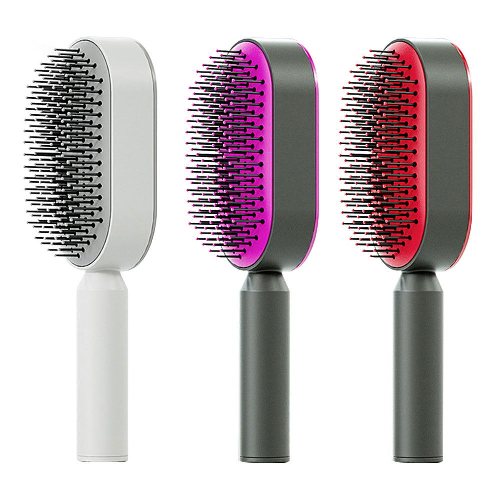 Scalp Massage Hair Brush - Gentle Detangling for All Hair Types & Extensions