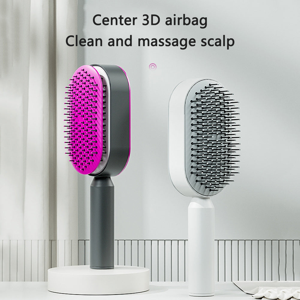 Scalp Massage Hair Brush - Gentle Detangling for All Hair Types & Extensions