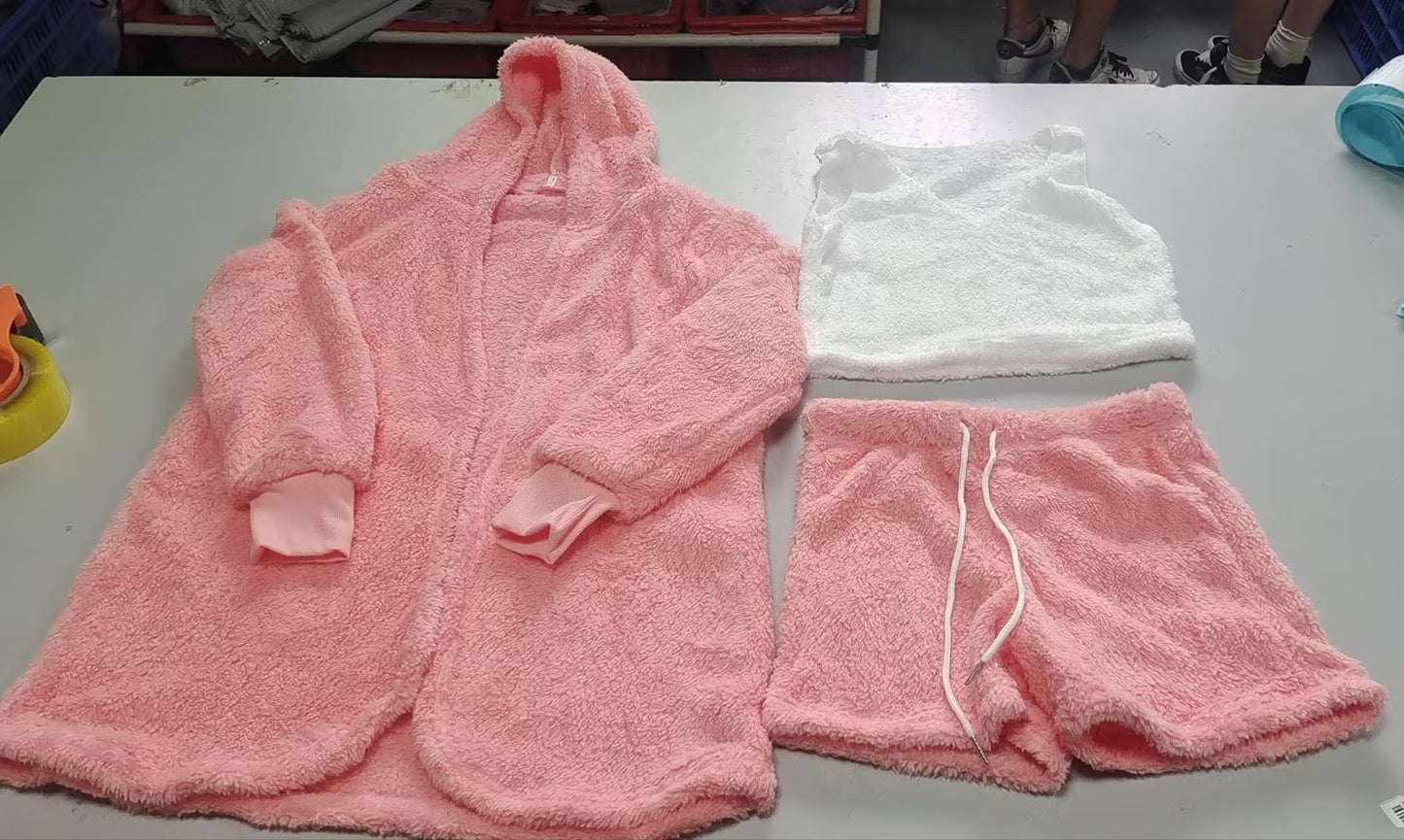 Velvet Loungewear Set - Stylish Two-Piece with Soft Comfort Design