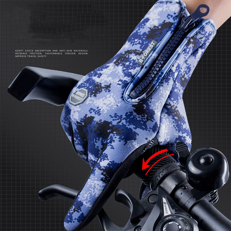 Polar Fleece Riding Gloves - Warm, Comfortable Grip for All Conditions