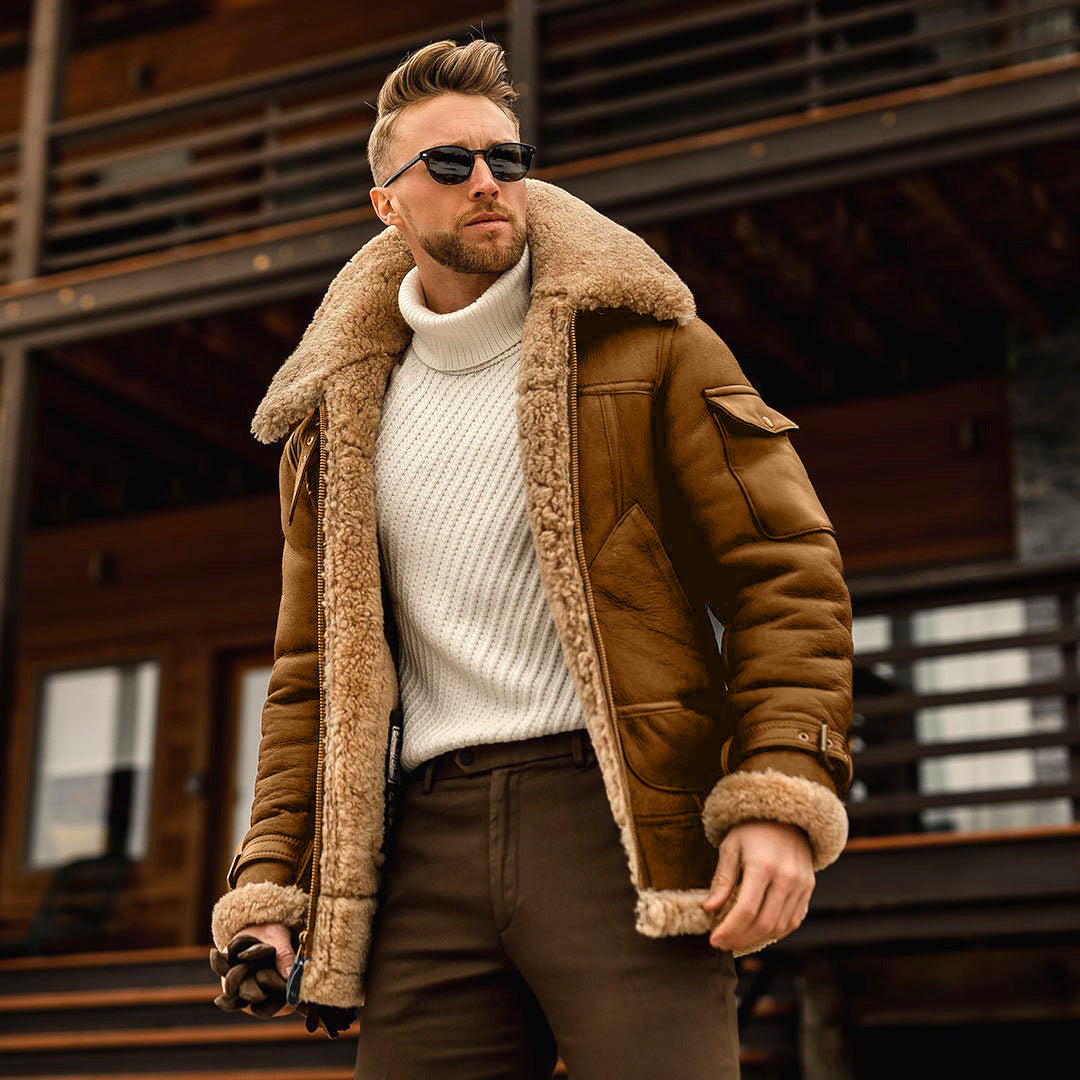 Multi-Pocket Winter Coat - No-Iron Convenience Meets Seasonal Style