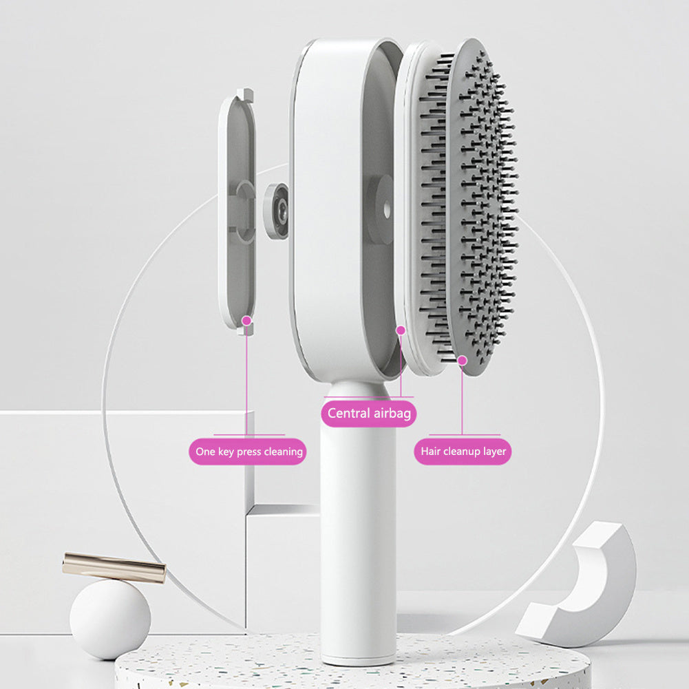 Scalp Massage Hair Brush - Gentle Detangling for All Hair Types & Extensions