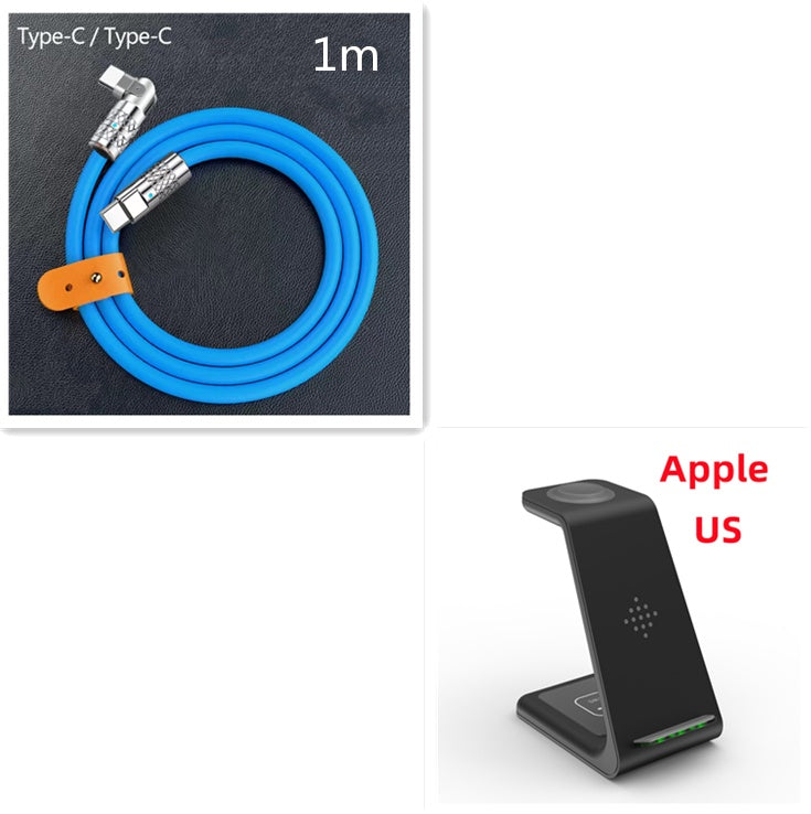 3-in-1 Wireless Charging Station - Phone, Watch & Earbuds Simultaneously