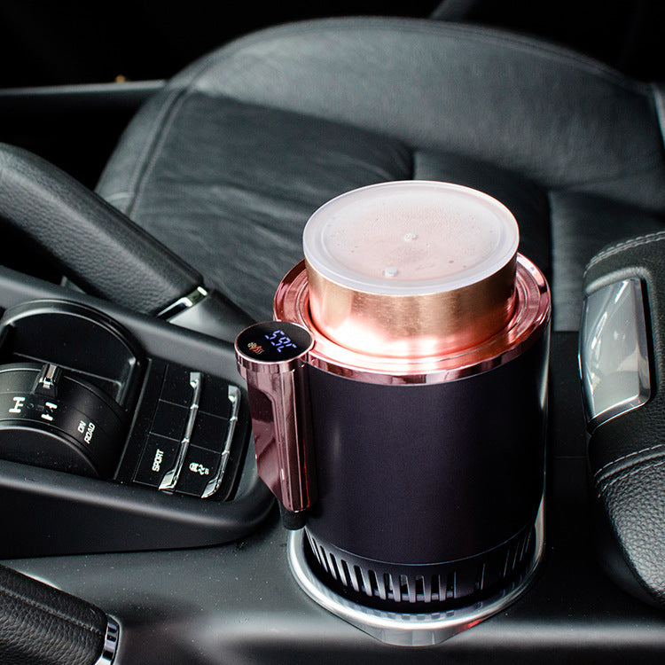 Smart Temperature Cup Holder - Heating & Cooling for Car & Office
