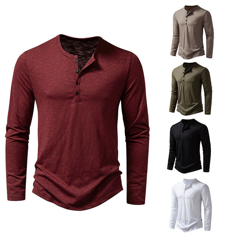 Men's Athletic Long Sleeve - Loose Fit Sports Shirt in 5 Colors