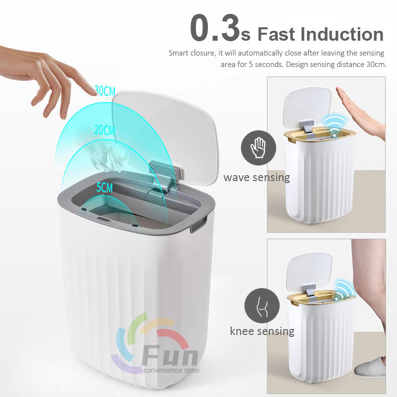 Touchless Smart Bin - Self-Opening with Advanced Hygiene Protection Features