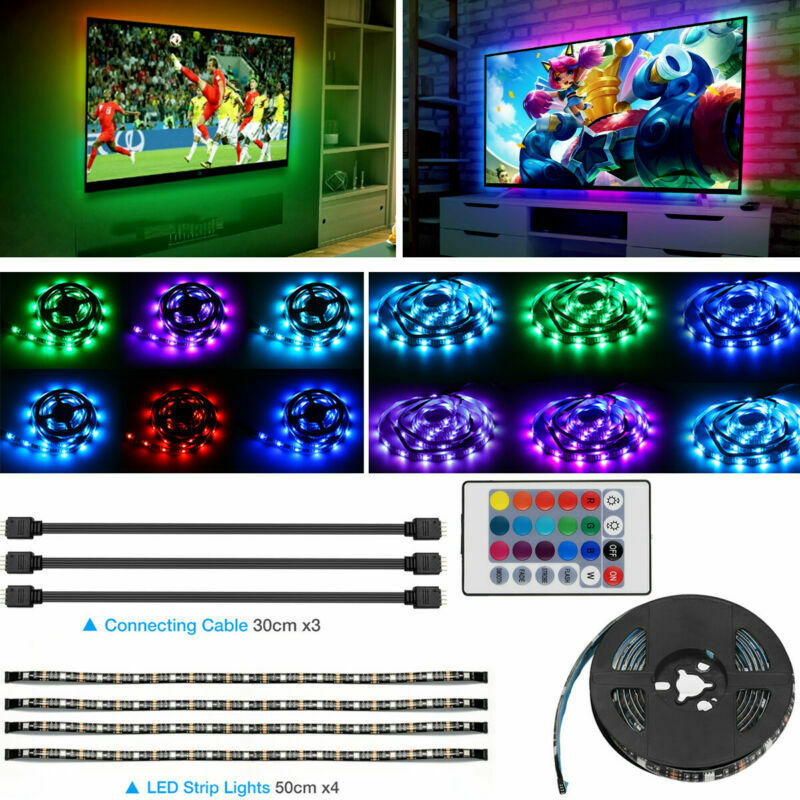USB-Powered TV LED Light Strip – Safe 5V Operation with Strong 3M Adhesive