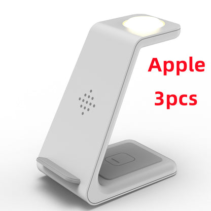 3-in-1 Wireless Charging Station - Phone, Watch & Earbuds Simultaneously