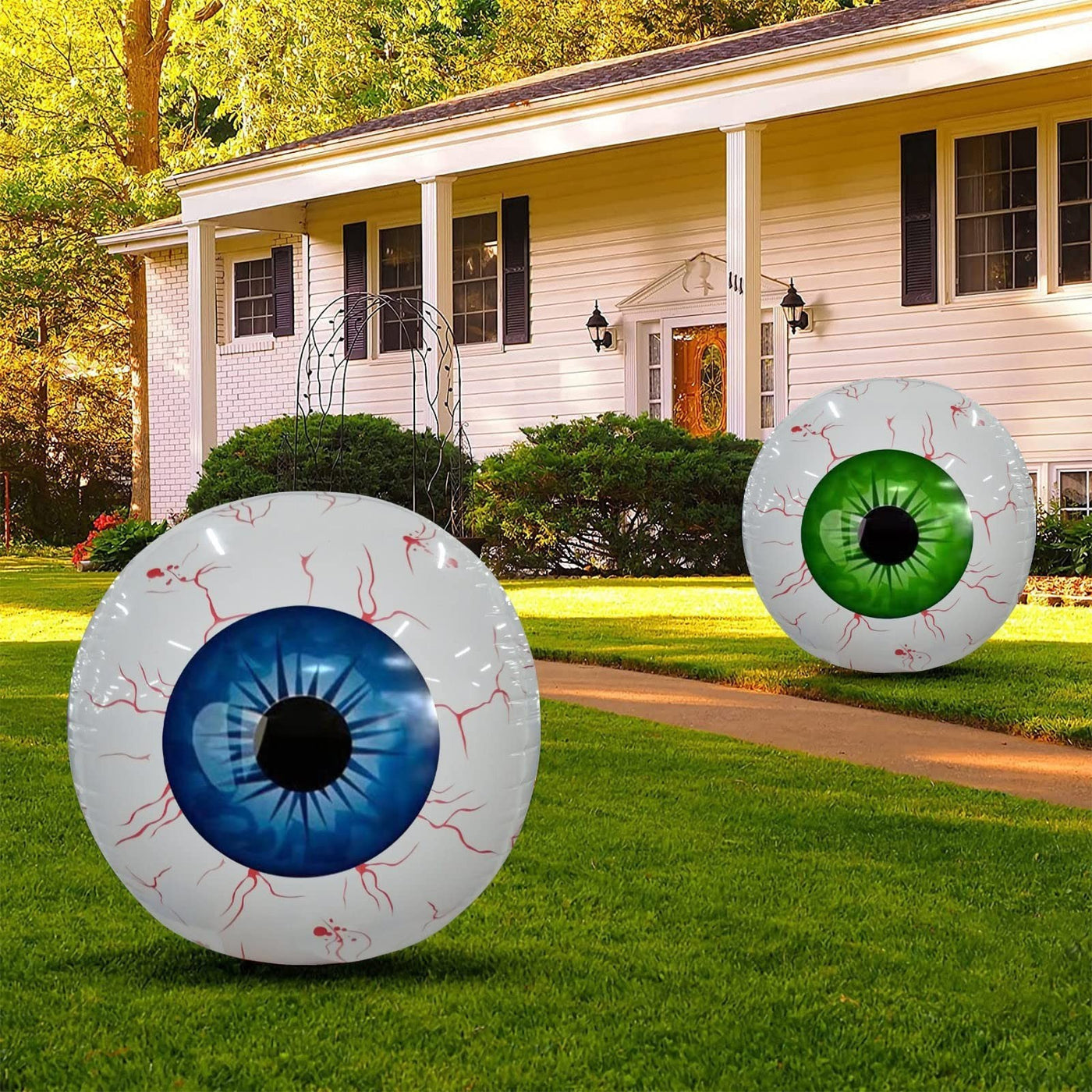 Scary Eyeball Party Balloon - Reusable Horror Decor in 3 Spine-Chilling Colors