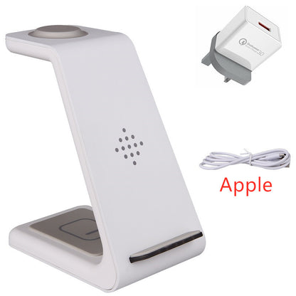 3-in-1 Wireless Charging Station - Phone, Watch & Earbuds Simultaneously