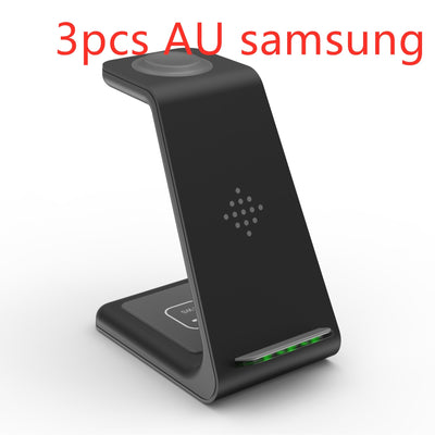 3-in-1 Wireless Charging Station - Phone, Watch & Earbuds Simultaneously