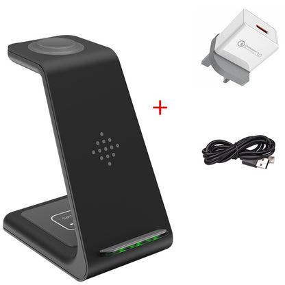 3-in-1 Wireless Charging Station - Phone, Watch & Earbuds Simultaneously