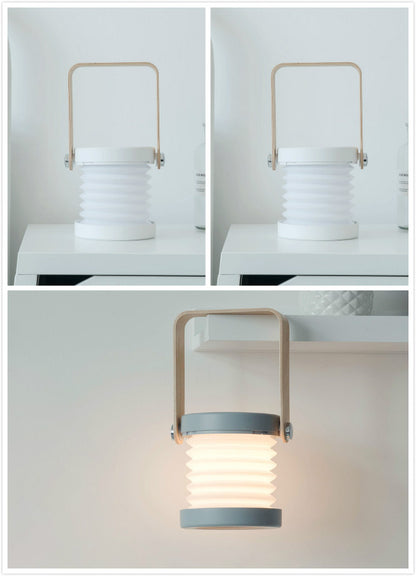 Rechargeable Touch Night Light - Premium Wood Design with Dual Lighting Modes