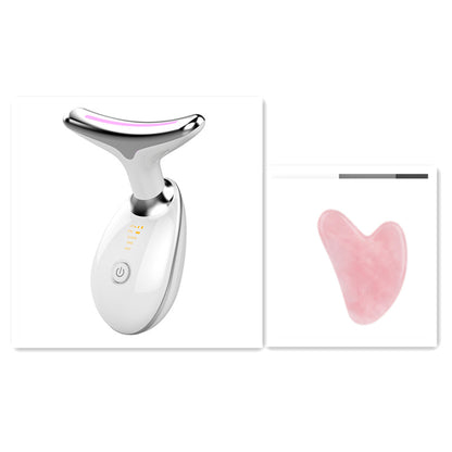 3-in-1 Neck Beauty Device – Ion Cleanse, Heat Massage & LED Skin Therapy