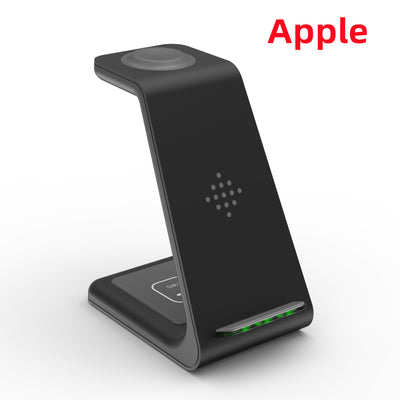 3-in-1 Wireless Charging Station - Phone, Watch & Earbuds Simultaneously