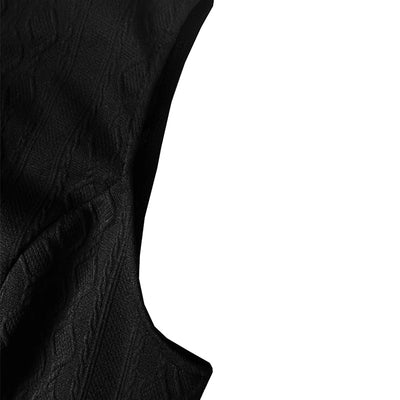 Women's Elegant Solid Color Stand Collar Sleeveless Vest - Ribbed & Button Detail Summer Casual Outerwear