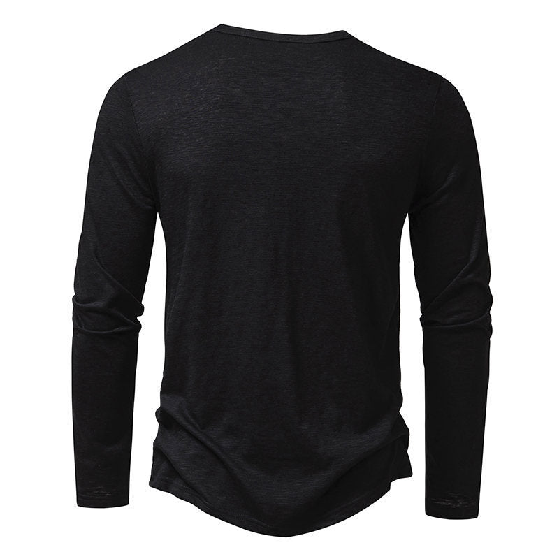 Men's Athletic Long Sleeve - Loose Fit Sports Shirt in 5 Colors