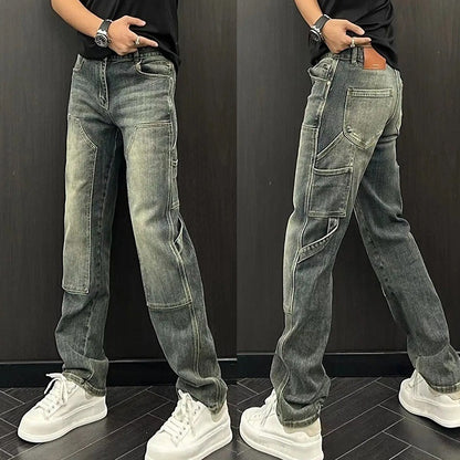 Premium Cotton Jeans - Stone-Washed Perfection for Everyday Wear