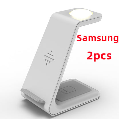 3-in-1 Wireless Charging Station - Phone, Watch & Earbuds Simultaneously