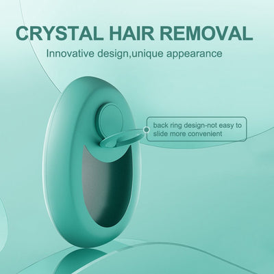 Painless Hair Removal Device - Crystal Glass Tool for Smooth, Irritation-Free Skin