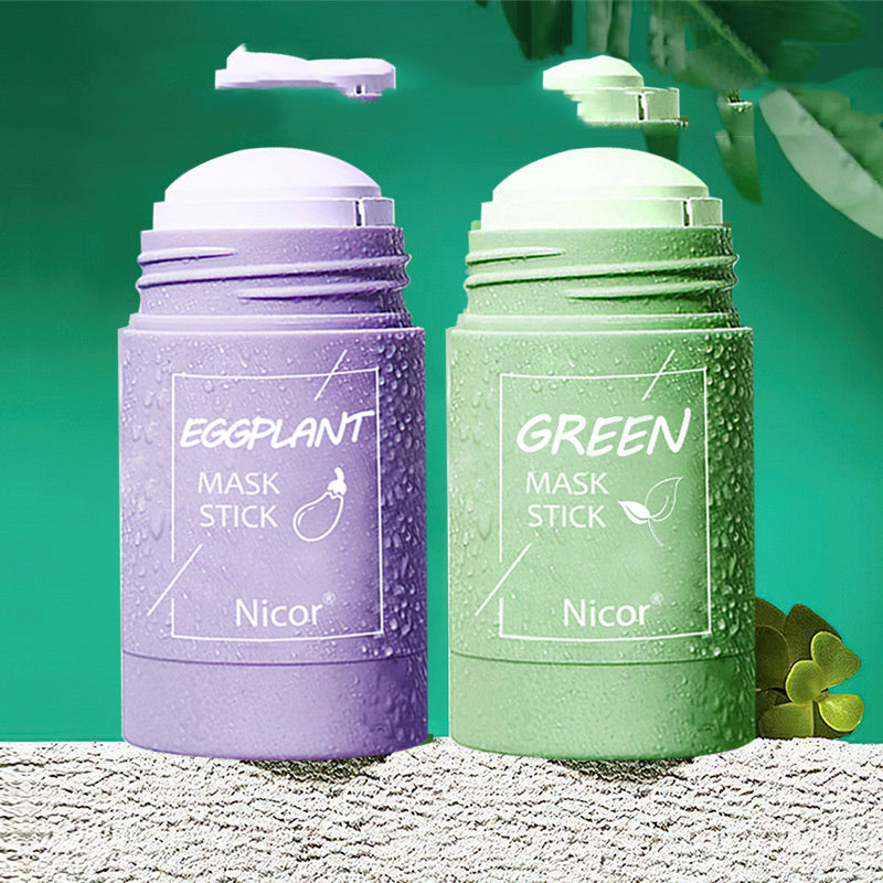 Green Tea & Eggplant Mask Duo - Deep Clean + Anti-Acne Treatment
