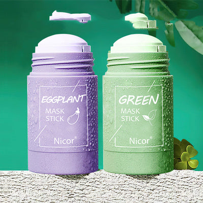 Green Tea & Eggplant Mask Duo - Deep Clean + Anti-Acne Treatment