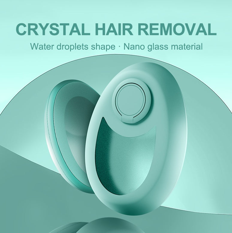Painless Hair Removal Device - Crystal Glass Tool for Smooth, Irritation-Free Skin