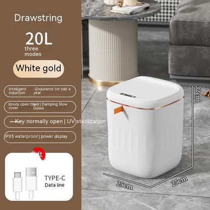 Touchless Smart Bin - Self-Opening with Advanced Hygiene Protection Features