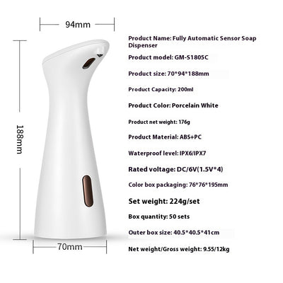 Desktop Hand Washer, Household Soap Dispenser, Intelligent Infrared Sensor Soap Dispenser, Mini Soap Dispenser, Automatic Soap Liquid Box