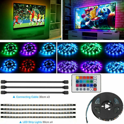 USB-Powered TV LED Light Strip – Safe 5V Operation with Strong 3M Adhesive